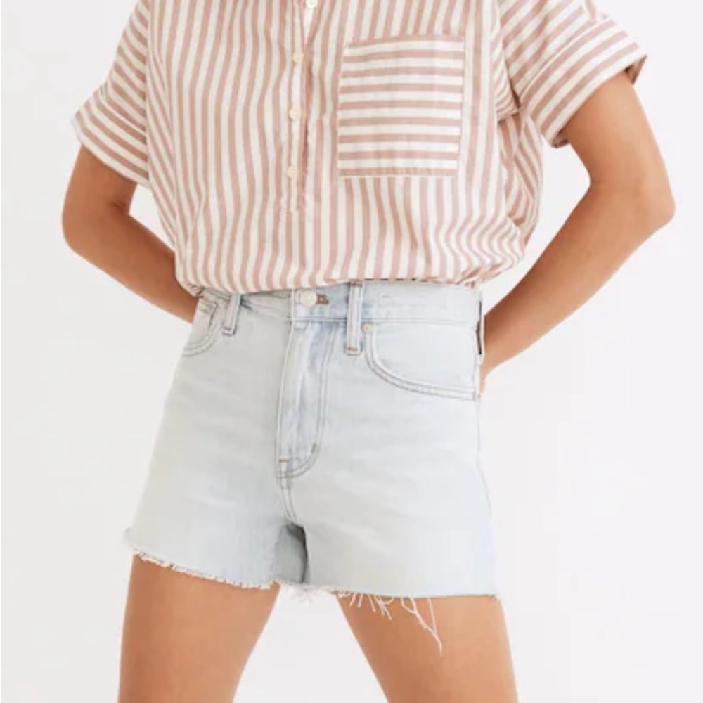 Madewell Relaxed Fit Denim Shorts Essen Wash Size 25 NWT